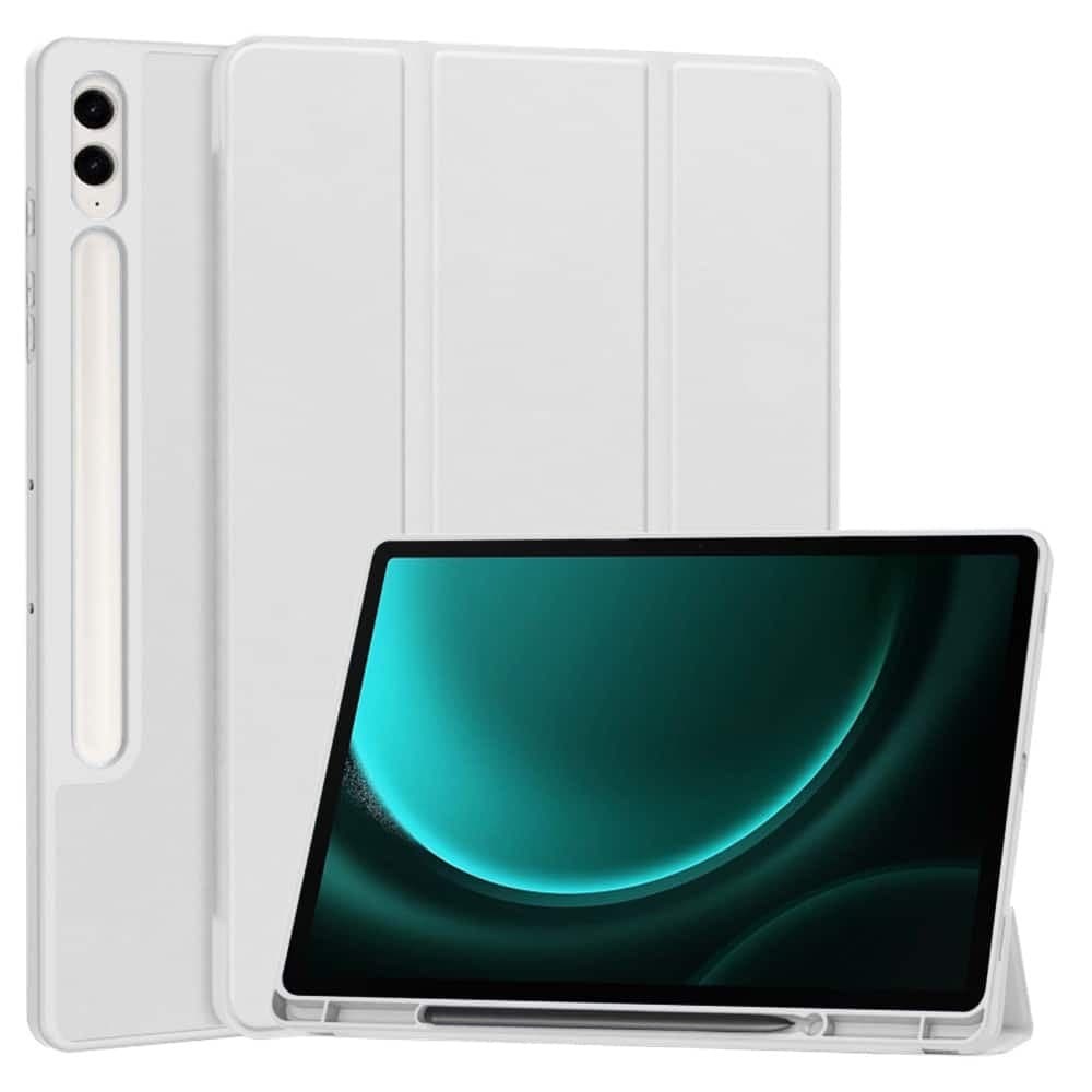 Techsuit - Flex Trifold (με Θήκη για Μολύβι) - Samsung Galaxy Tab S9 FE Plus - Γκρι
