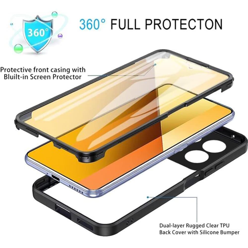 Techsuit ColorVerse 360 Series - θήκη για Xiaomi Poco X6 Pro - Ροζ 2