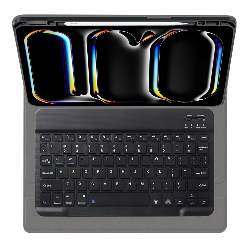 Techsuit - CozyTab Case (with Pencil Holder/RGB Wireless Magnetic Keyboard) - iPad Pro 11 (2024) - Black 5