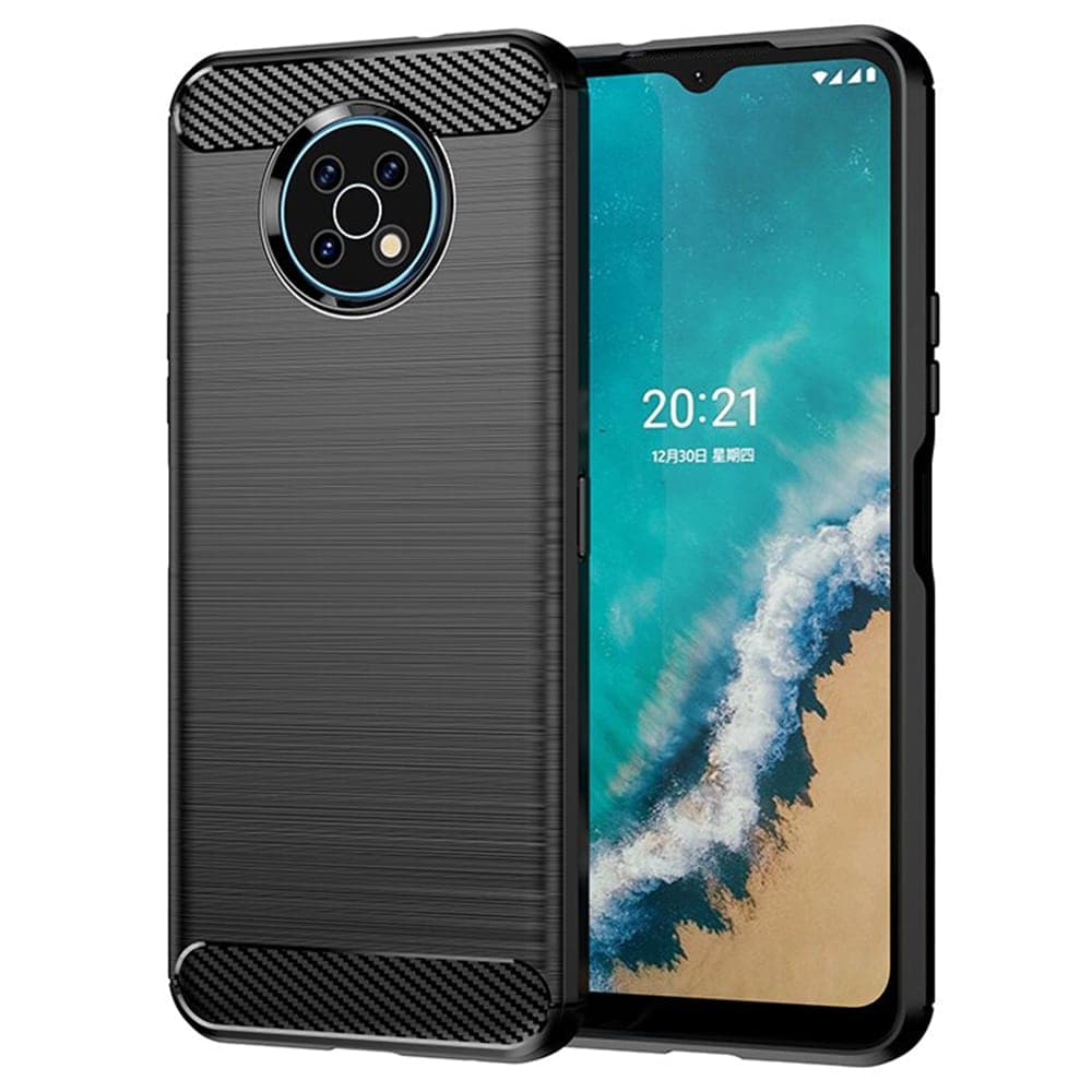 Techsuit Carbon Silicone - θήκη για Nokia G50 - Μαύρο