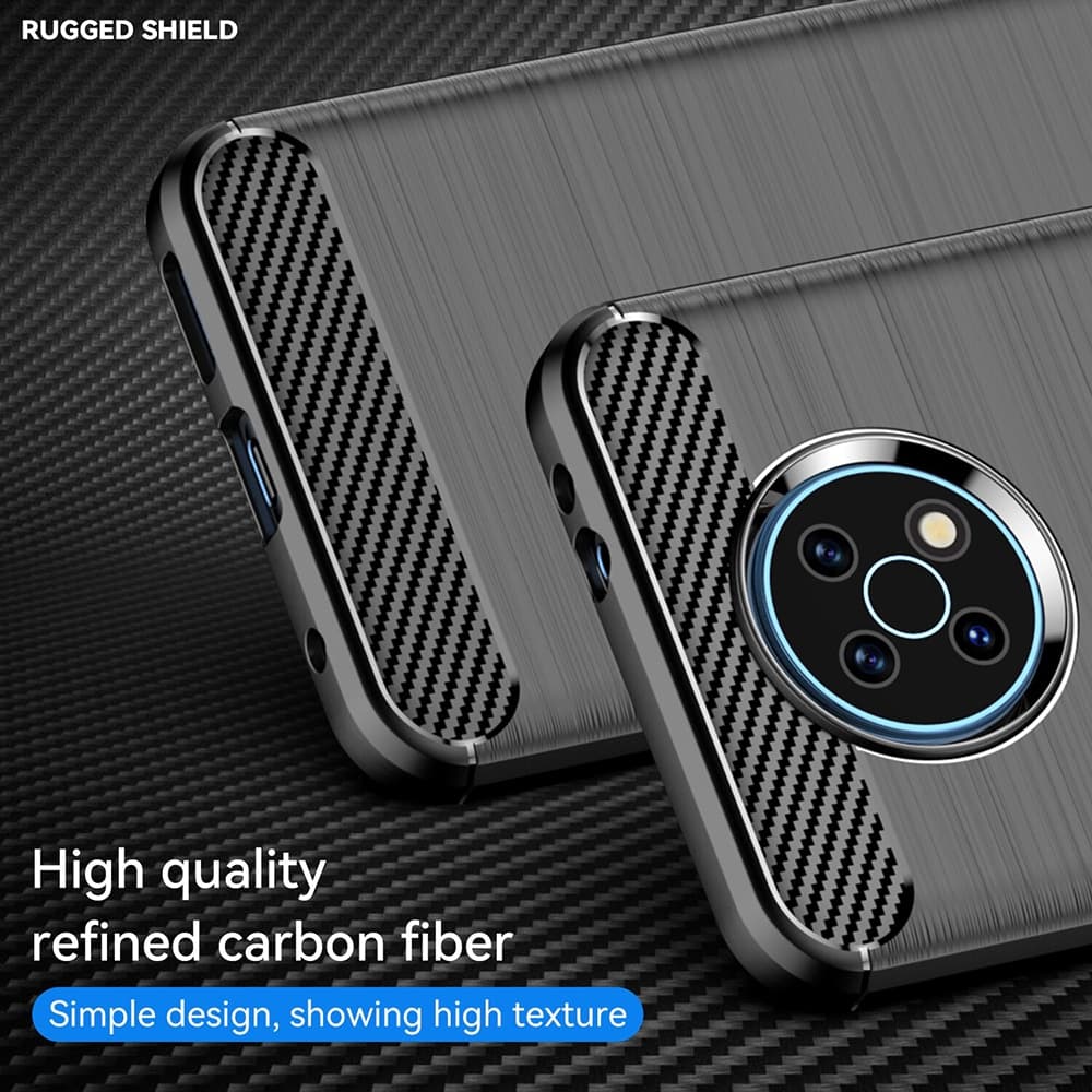 Techsuit Carbon Silicone - θήκη για Nokia G50 - Μαύρο 4