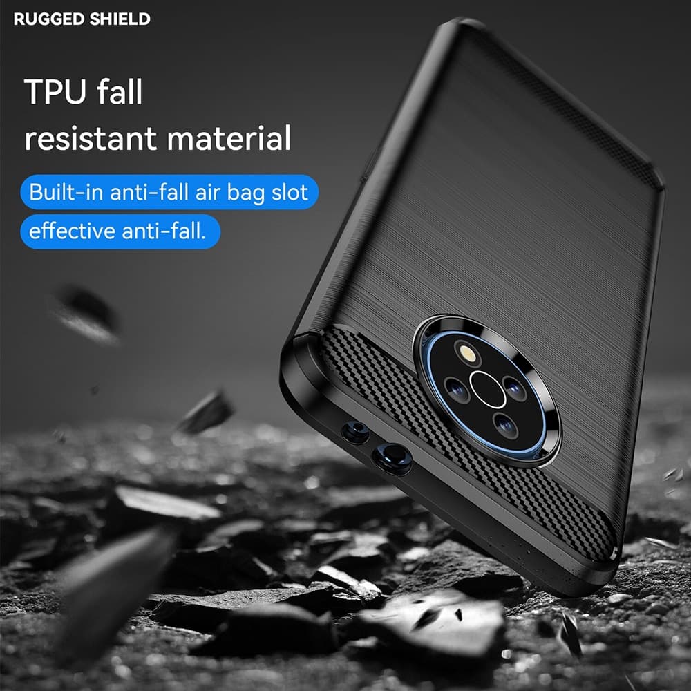 Techsuit Carbon Silicone - θήκη για Nokia G50 - Μαύρο 5
