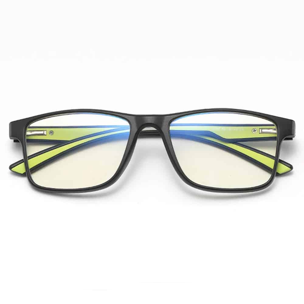 Γυαλιά κατά του Μπλε Φωτός TR90 - Ορθογώνια, Unisex - Techsuit Reflex F2388 - Άμμου/Πράσινο 2