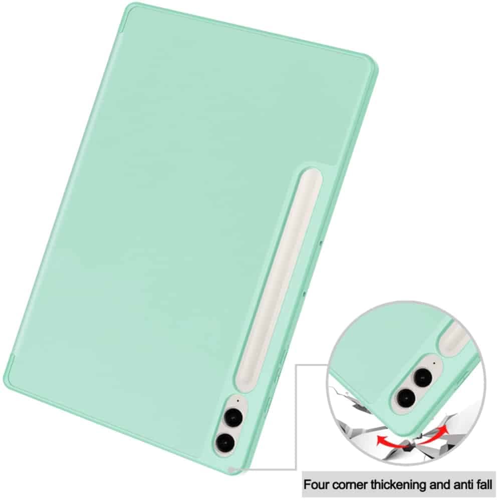Techsuit - Flex Trifold (με Θήκη για Μολύβι) - Samsung Galaxy Tab S9 Plus - Πράσινο 2