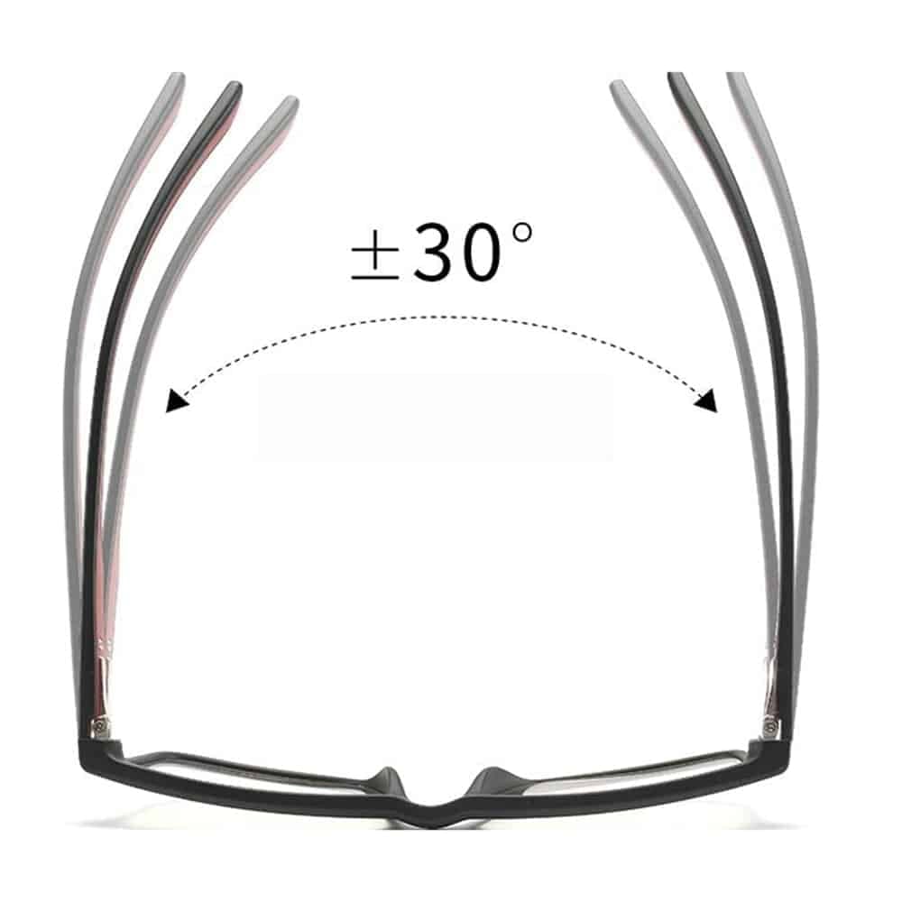 Techsuit - Γυαλιά Anti-Blue Light Reflex TR90 (F2388) - Ορθογώνια - Μαύρο Άμμου / Γκρι One Size 2