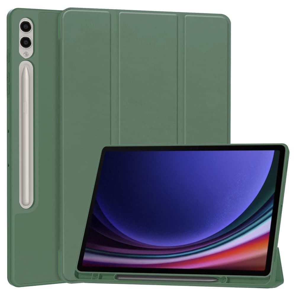 Techsuit - Flex Trifold (με Θήκη για Μολύβι) - Samsung Galaxy Tab S9 Plus - Πράσινο