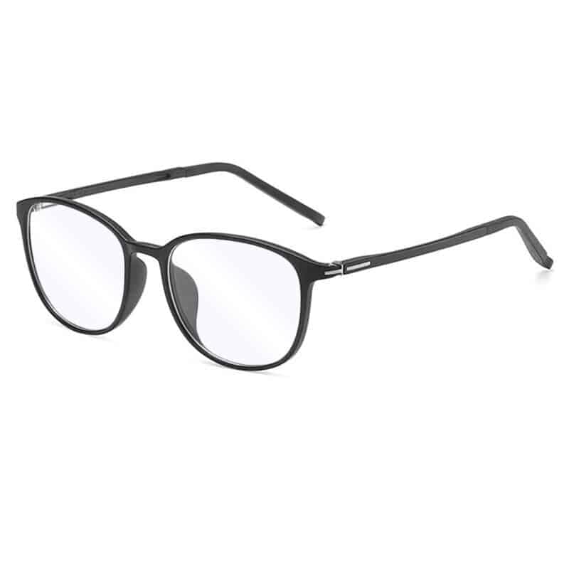 Techsuit - Γυαλιά Anti-Blue Light Reflex PC (F2822) - Στρογγυλά - Λαμπερό Μαύρο One Size