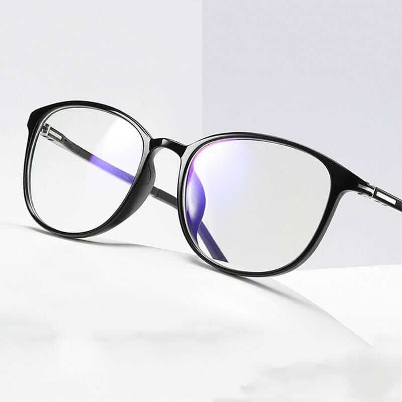 Techsuit - Γυαλιά Anti-Blue Light Reflex PC (F2822) - Στρογγυλά - Λαμπερό Μαύρο One Size 2