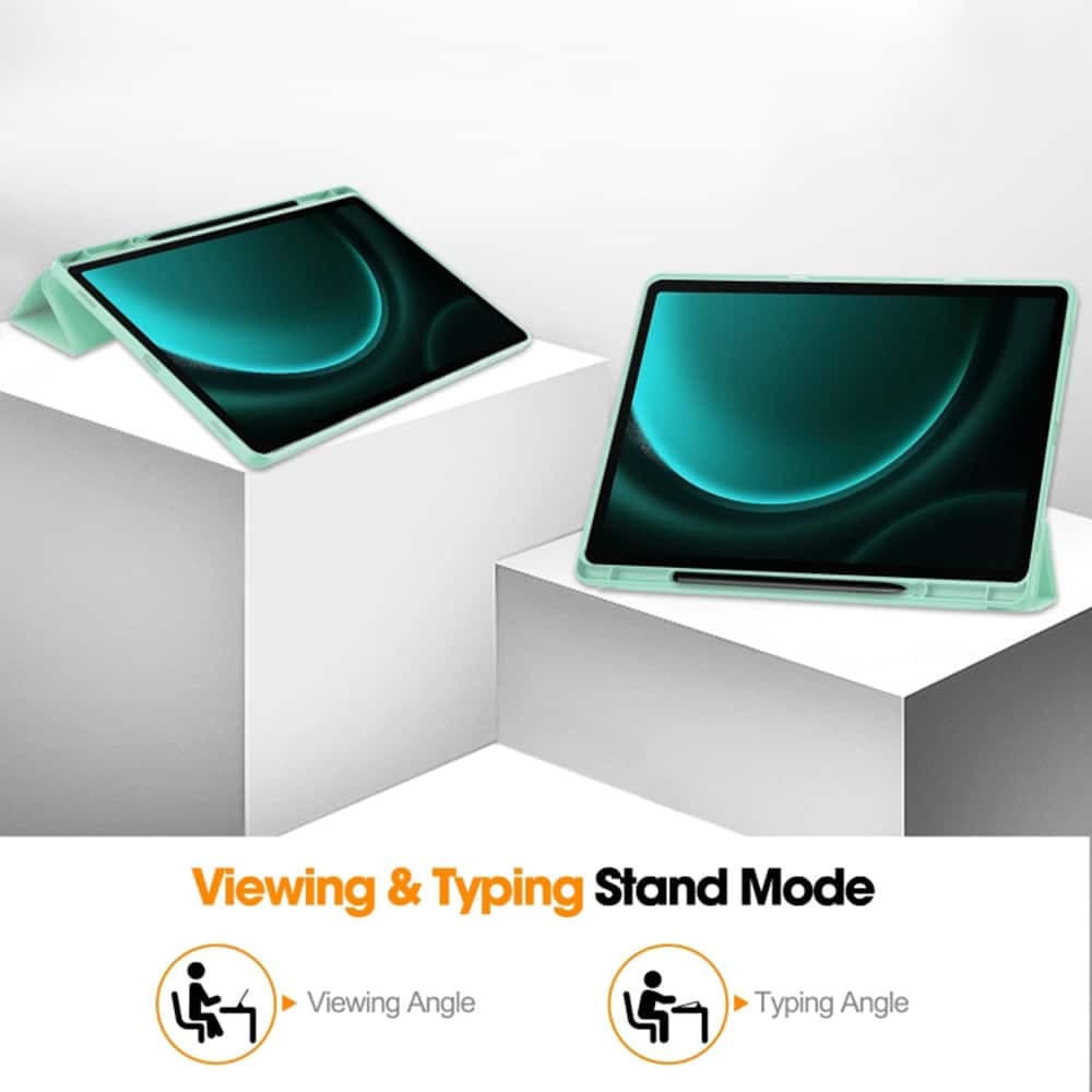 Techsuit - Flex Trifold (με Θήκη για Μολύβι) - Samsung Galaxy Tab S9 Plus - Ροζ 3