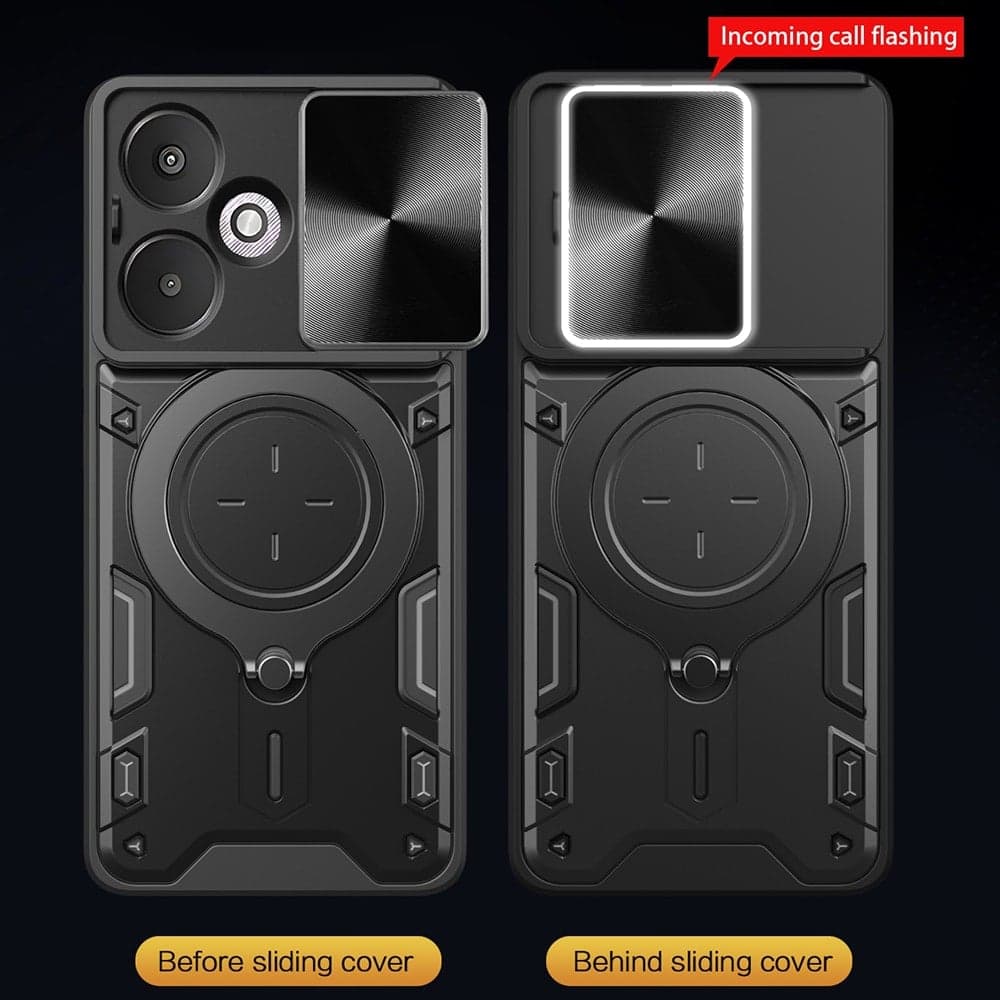 Techsuit CamGuard Pro - θήκη για Xiaomi Redmi 13C 5G - Κόκκινο 3