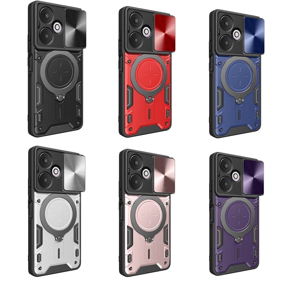 Techsuit CamGuard Pro - θήκη για Xiaomi Redmi 13C 5G - Κόκκινο 6