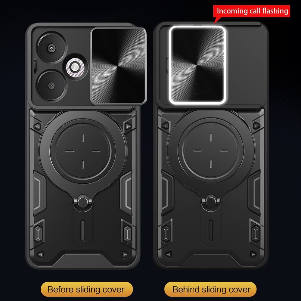 Techsuit CamGuard Pro - θήκη για Xiaomi Redmi 13C 5G - Μαύρο 5