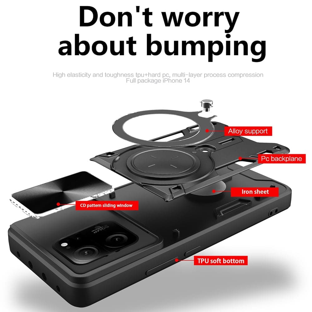 Techsuit CamGuard Pro - θήκη για Xiaomi 13T / Pro - Μαύρο 2