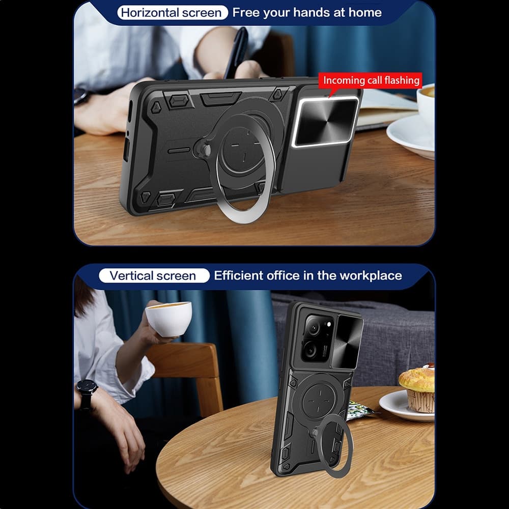 Techsuit CamGuard Pro - θήκη για Xiaomi 13T / Pro - Μαύρο 5