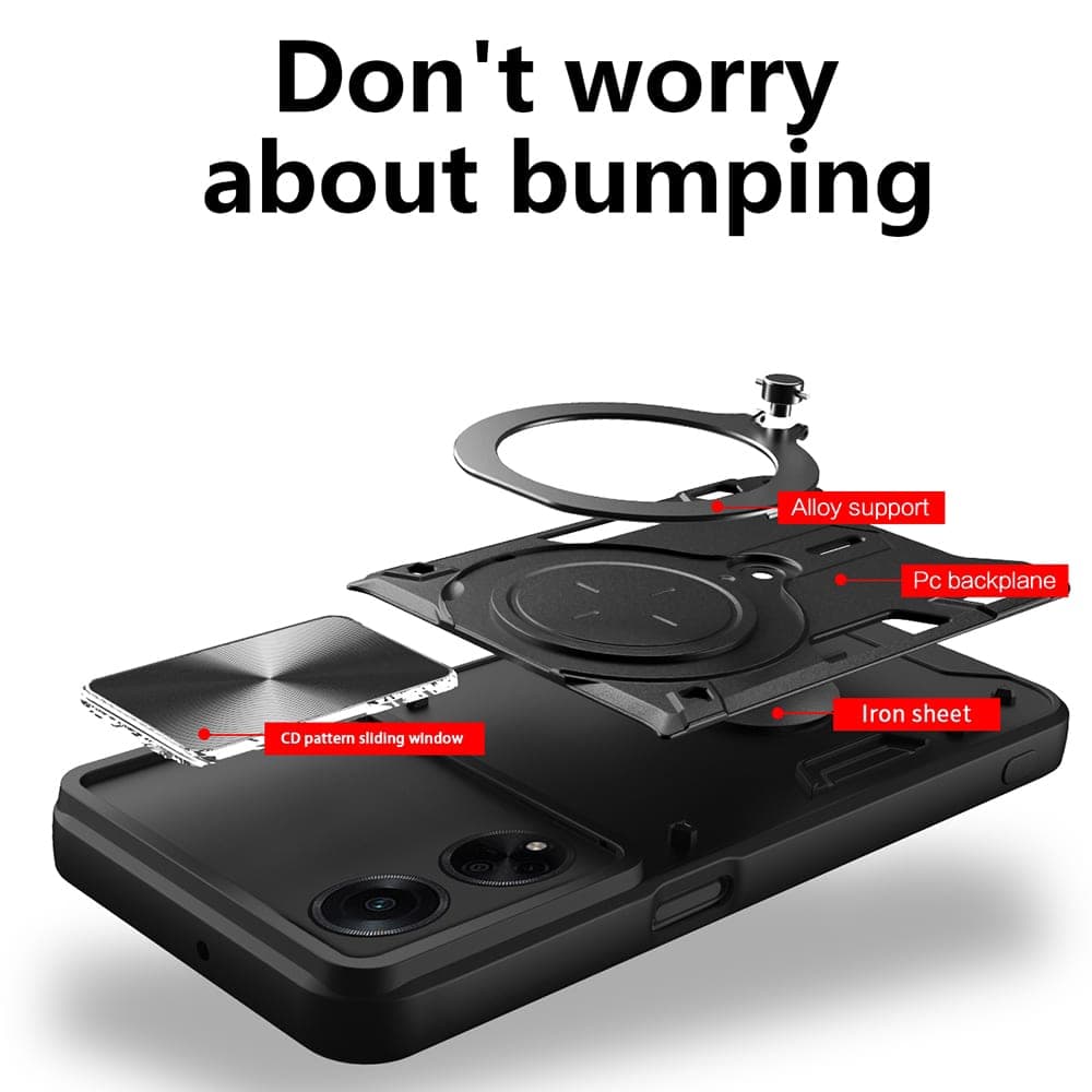 Techsuit CamGuard Pro - θήκη για Oppo A98 - Μαύρο 2