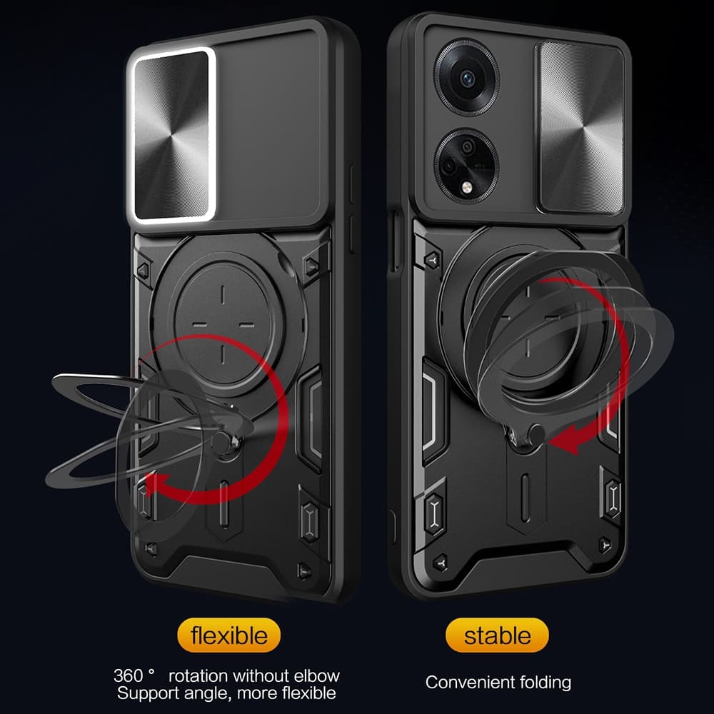 Techsuit CamGuard Pro - θήκη για Oppo A98 - Μαύρο 4