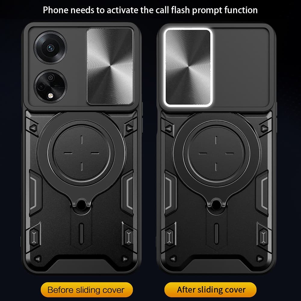 Techsuit CamGuard Pro - θήκη για Oppo A98 - Μαύρο 5