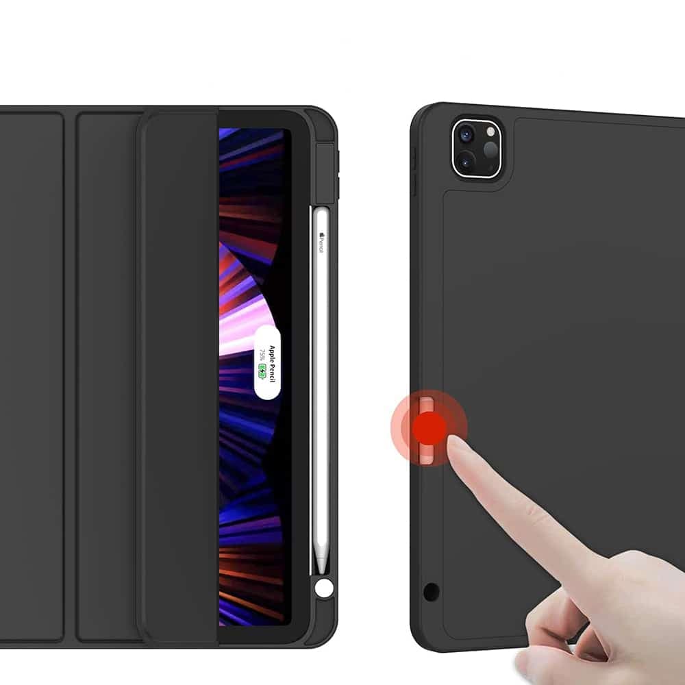 Techsuit - Flex Trifold (με Θήκη για Μολύβι) - iPad Pro 11 (2018 / 2020 / 2021 / 2022) - Ουράνιο Μπλε 2