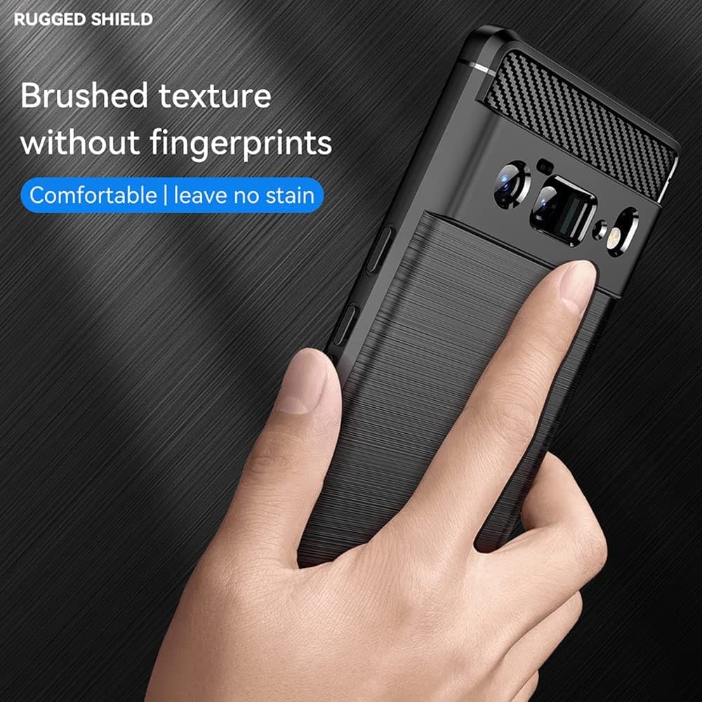 Techsuit Carbon Silicone - θήκη για Google Pixel 6 Pro - Μαύρο 4