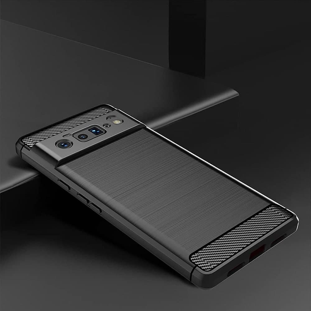 Techsuit Carbon Silicone - θήκη για Google Pixel 6 Pro - Μαύρο 6