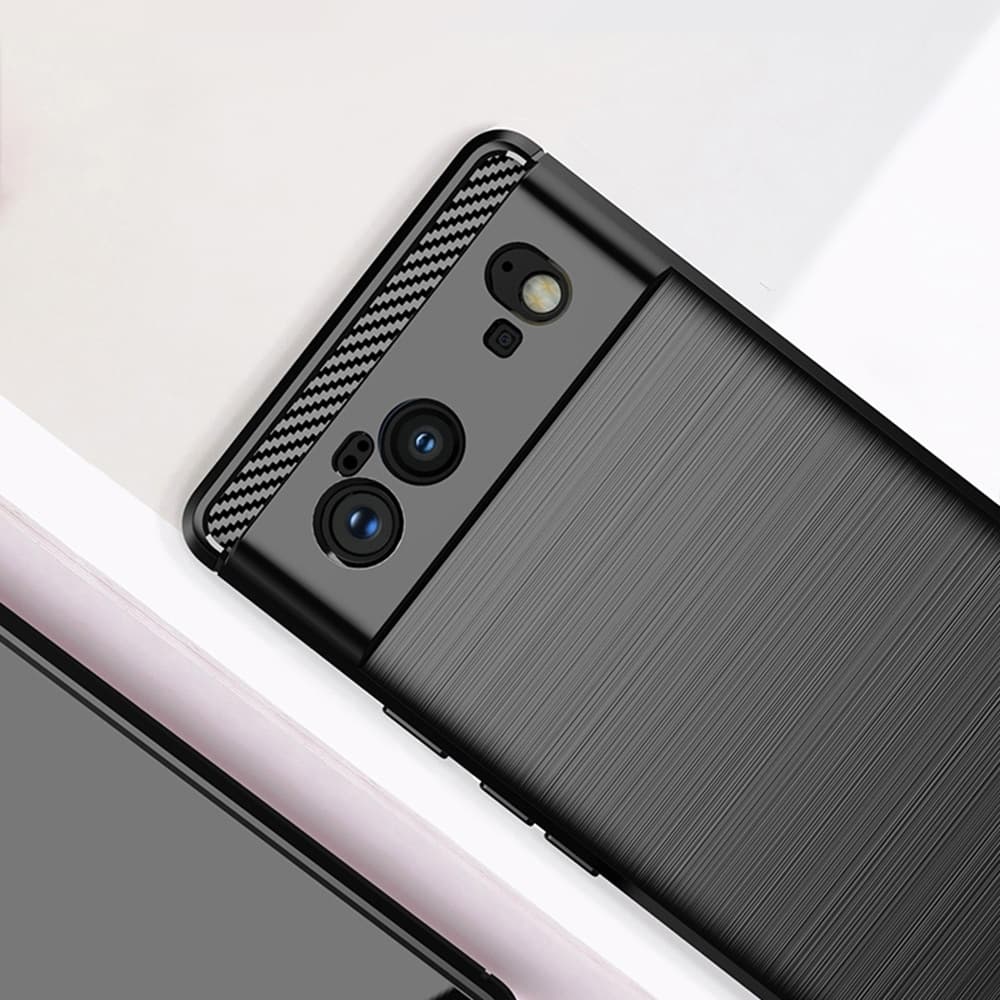 Techsuit Carbon Silicone - θήκη για Google Pixel 6 - Μαύρο 6