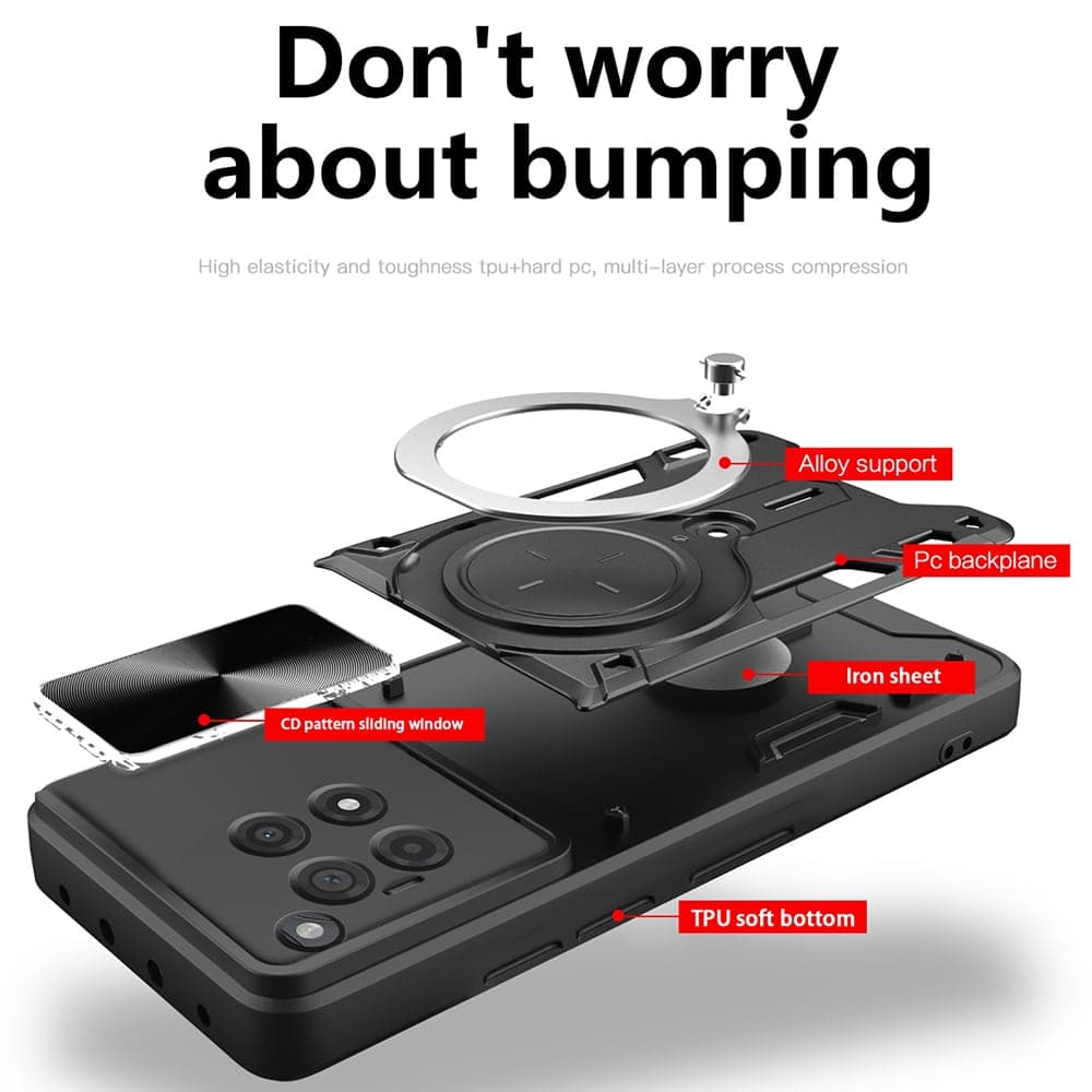 Techsuit CamGuard Pro - θήκη για Oneplus 12R - Ροζ 2
