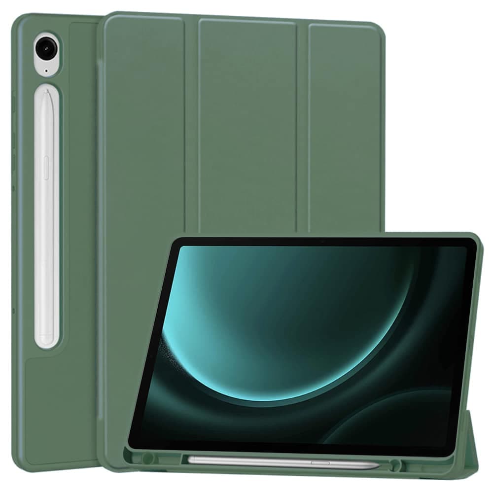 Techsuit - Flex Trifold (με Θήκη για Μολύβι) - Samsung Galaxy Tab S9 FE - Πράσινο