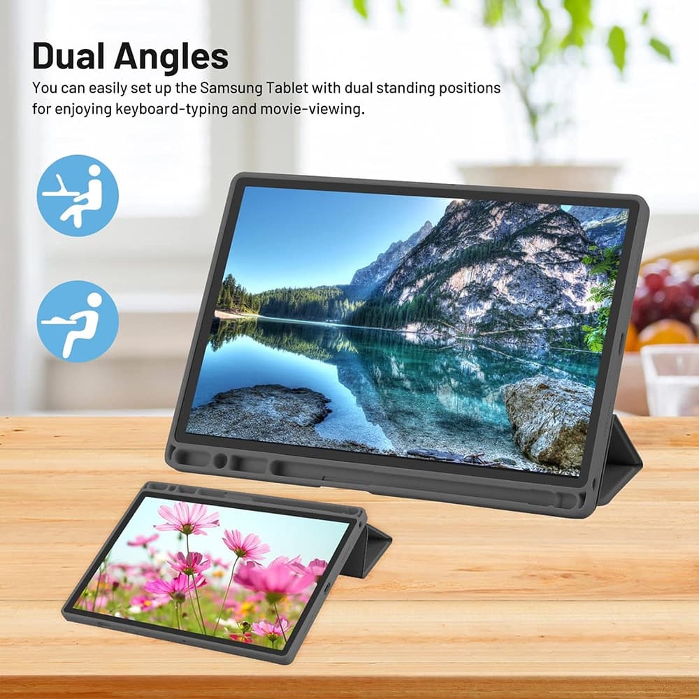 Techsuit - Flex Trifold (με θήκη για stylus) - Samsung Galaxy Tab A8 10.5 (2021) - Πράσινο Matcha 4