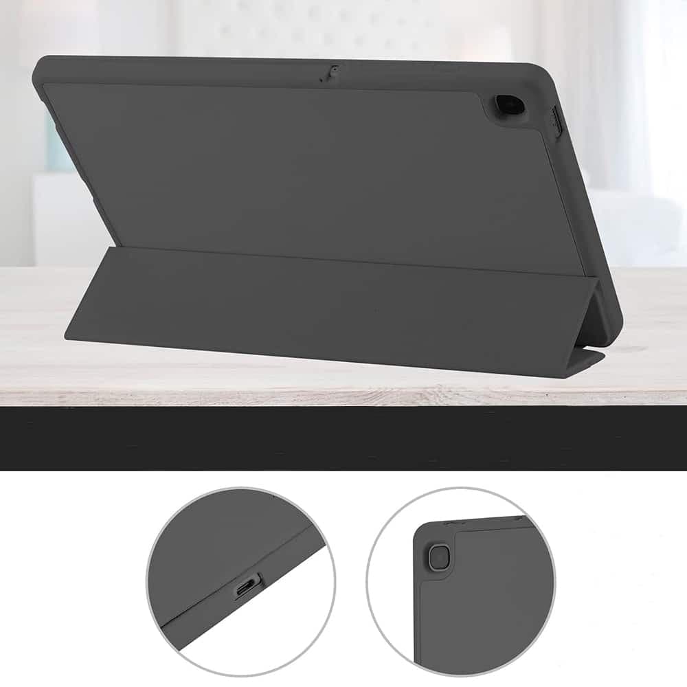 Techsuit - Flex Trifold (with Pencil Holder) - Samsung Galaxy Tab A7 Lite - Black 2