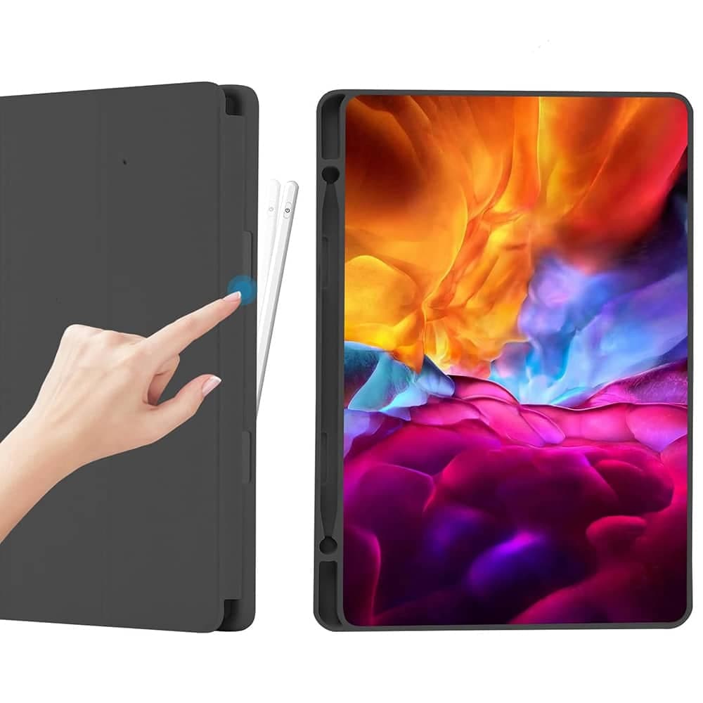 Techsuit - Flex Trifold (with Pencil Holder) - Samsung Galaxy Tab A7 Lite - Black 3