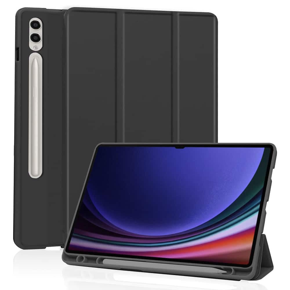 Techsuit - Flex Trifold (με Θήκη για Μολύβι) - Samsung Galaxy Tab S9 Ultra - Μαύρο