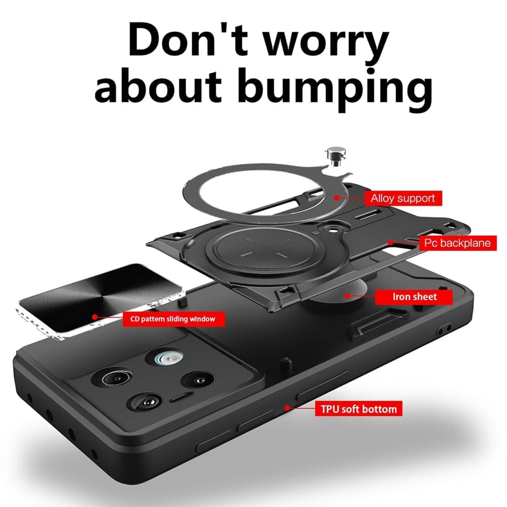 Techsuit CamGuard Pro - θήκη για Xiaomi Redmi Note 13 5G - Μαύρο 2