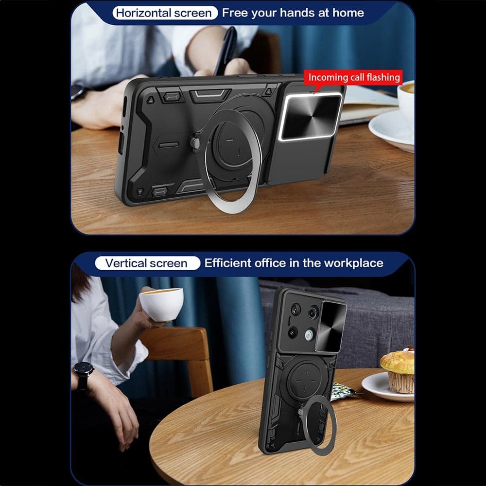 Techsuit CamGuard Pro - θήκη για Xiaomi Redmi Note 13 5G - Μαύρο 6