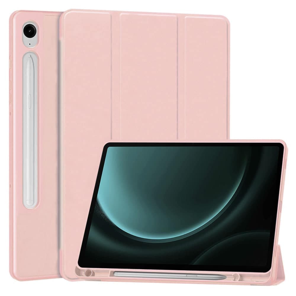 Techsuit - Flex Trifold (με Θήκη για Μολύβι) - Samsung Galaxy Tab S9 FE - Ροζ