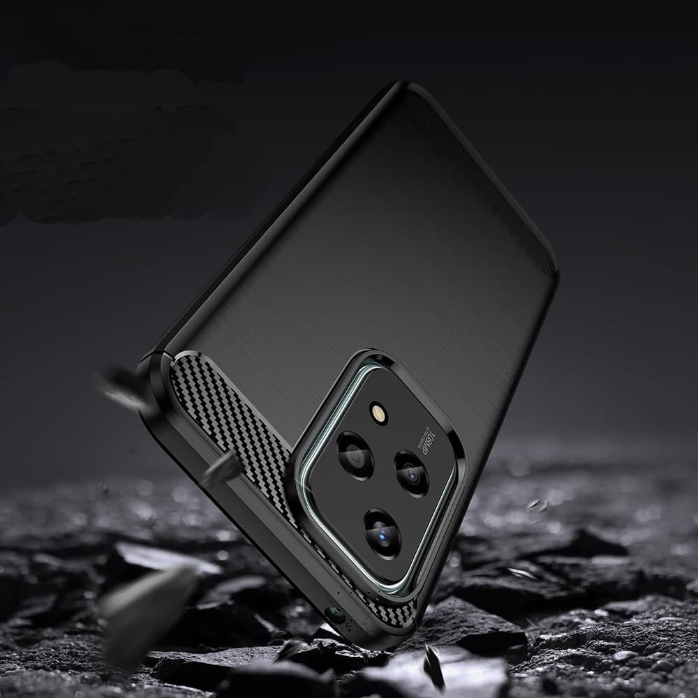 Techsuit Carbon Silicone - θήκη για Honor 200 Lite - Μαύρο 4
