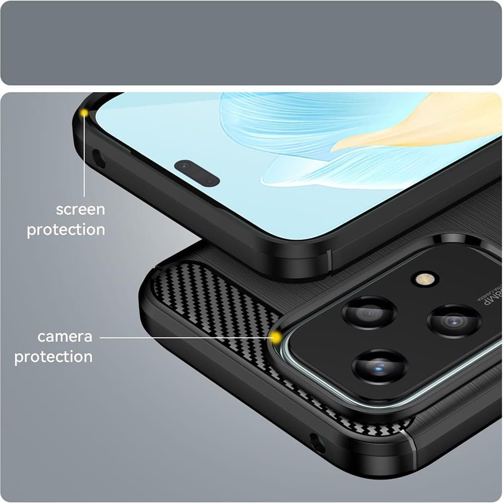 Techsuit Carbon Silicone - θήκη για Honor 200 Lite - Μπλε 5