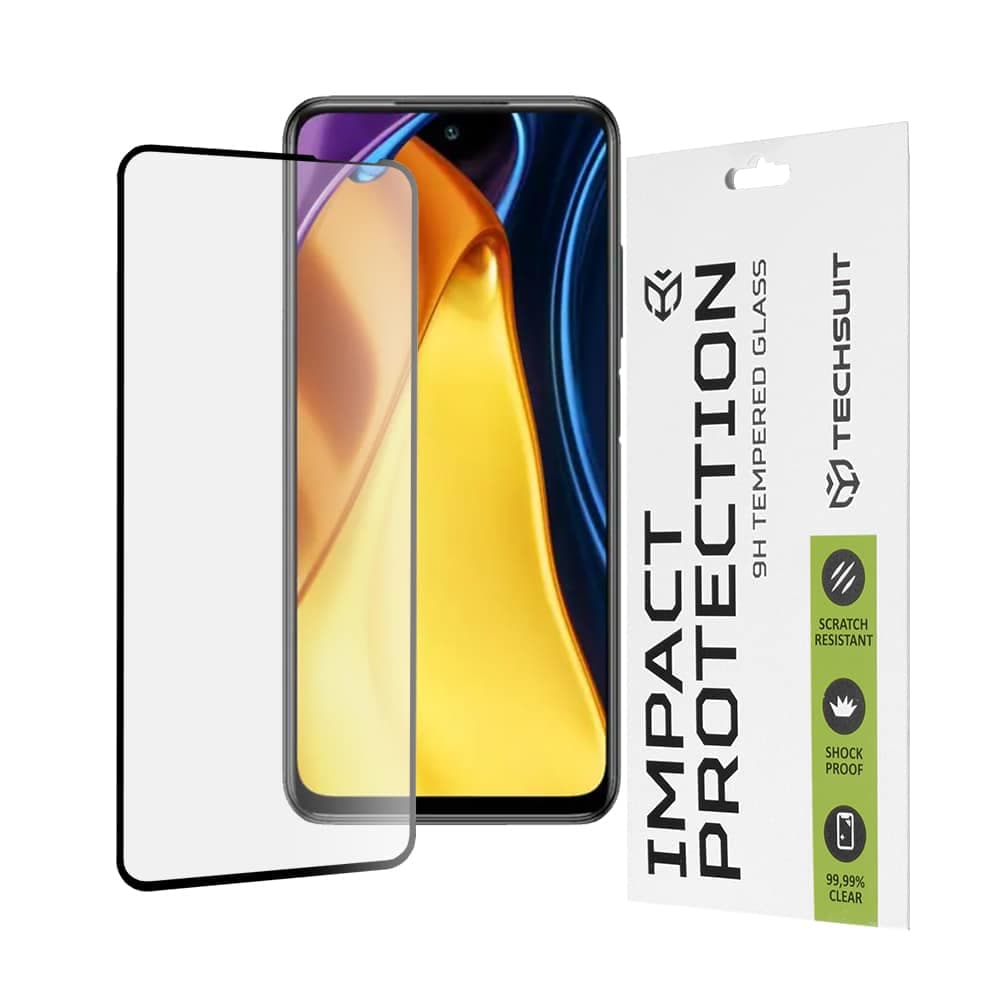 Techsuit - 111D Πλήρης Κάλυψη / Full Glue Γυαλί - Xiaomi Redmi Note 10 5G / Poco M3 Pro 5G - Μαύρο
