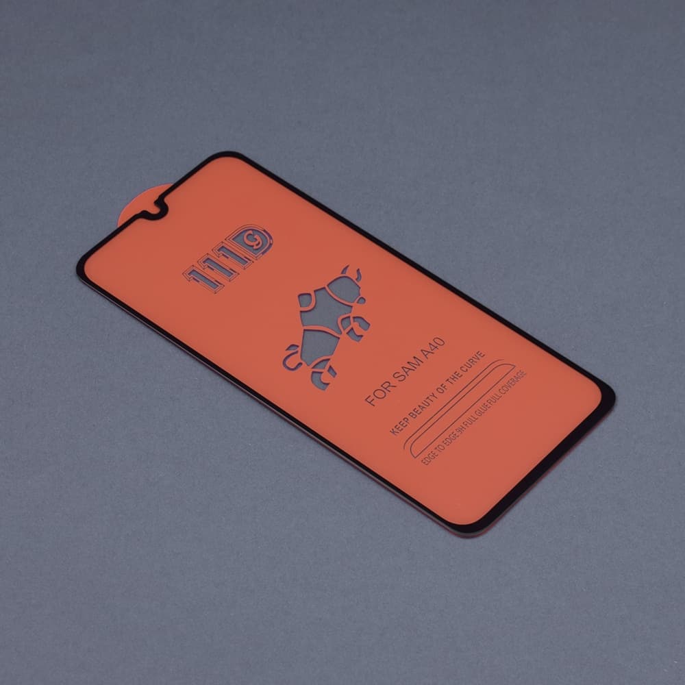 Techsuit - 111D Πλήρης Κάλυψη / Full Glue Γυαλί - Samsung Galaxy A40 - Μαύρο 2