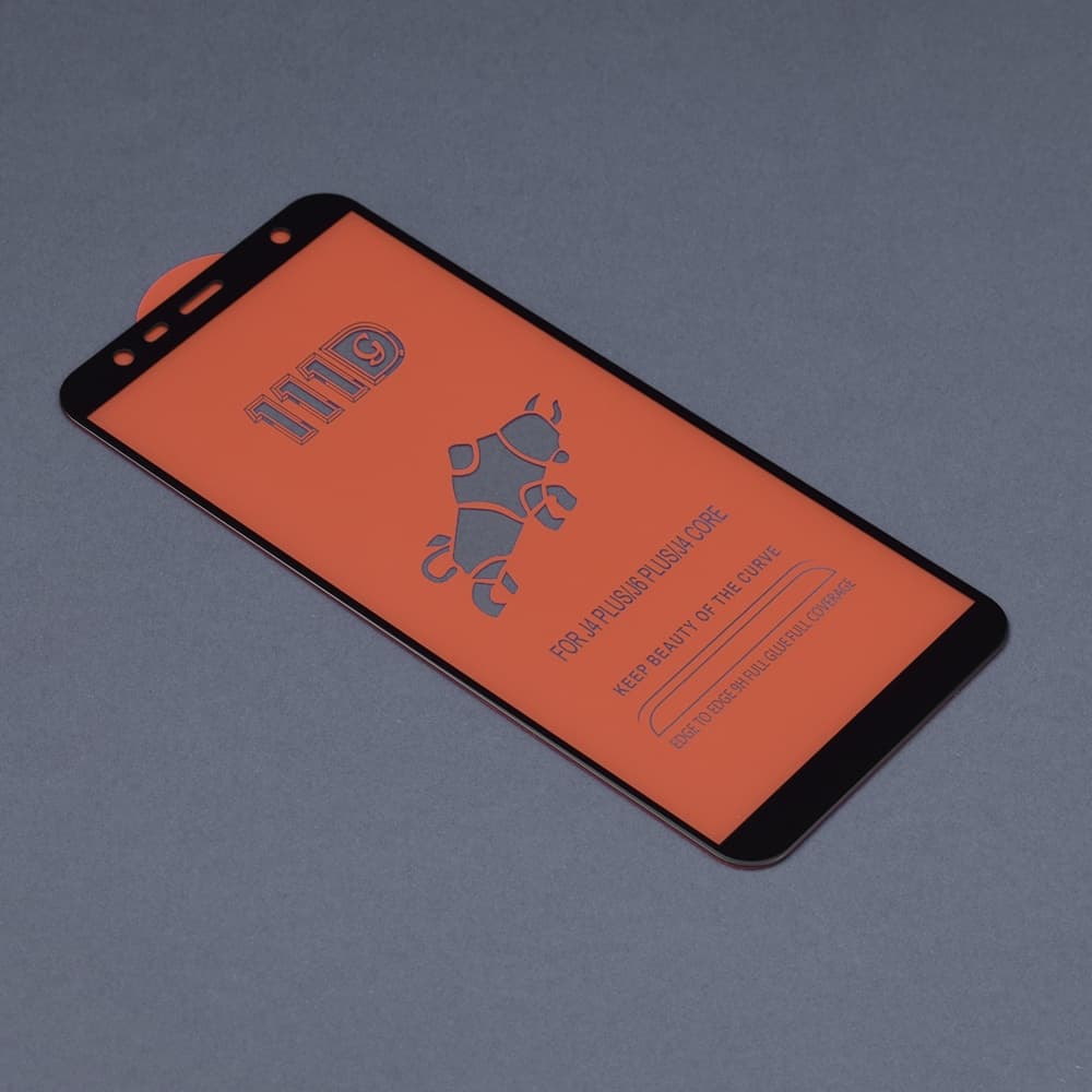 Techsuit - 111D Πλήρης Κάλυψη / Full Glue Γυαλί - Samsung Galaxy J4 Plus / J6 Plus - Μαύρο 2