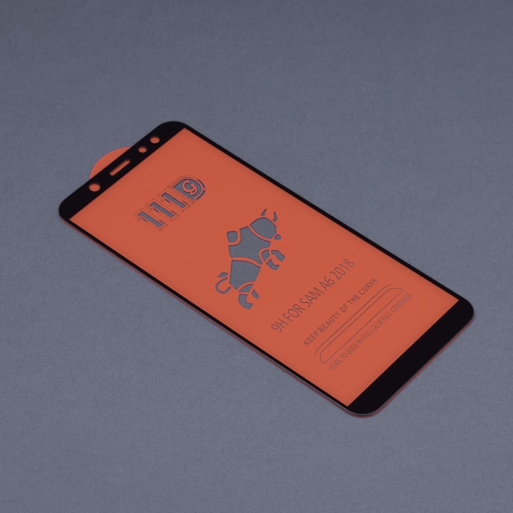 Techsuit - 111D Πλήρης Κάλυψη / Full Glue Γυαλί - Samsung Galaxy A6 2018 - Μαύρο 2