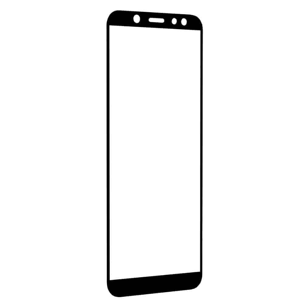 Techsuit - 111D Πλήρης Κάλυψη / Full Glue Γυαλί - Samsung Galaxy A6 2018 - Μαύρο 4