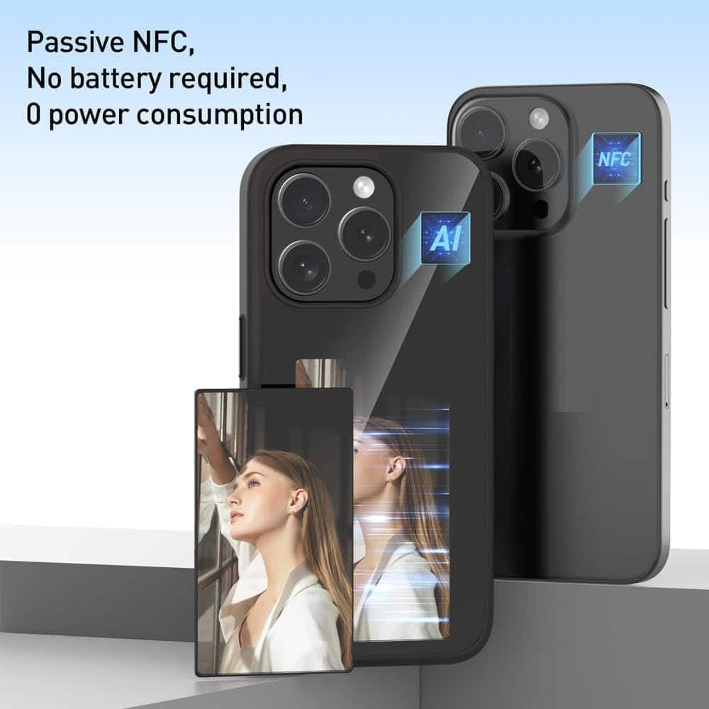 Techsuit SmartScreen NFC - θήκη για Apple iPhone 15 Pro - Μαύρο 4