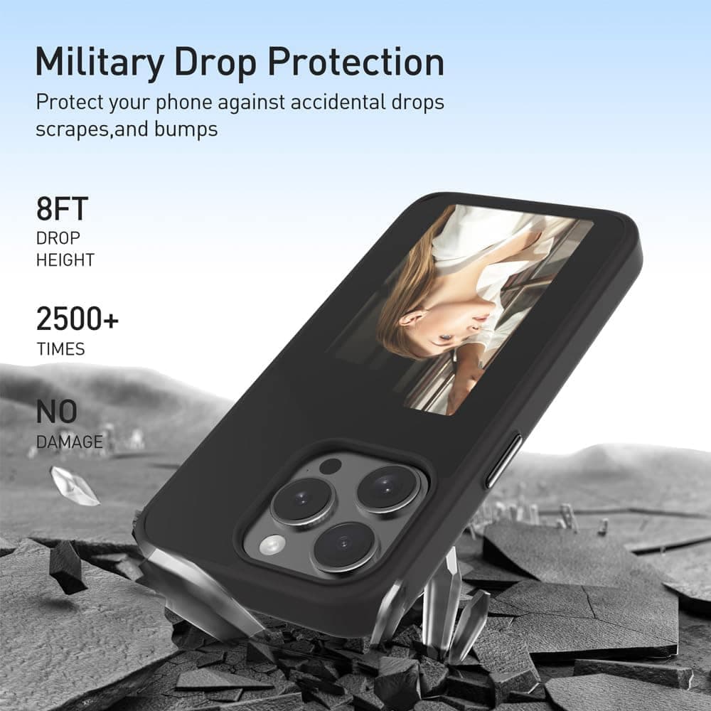 Techsuit SmartScreen NFC - θήκη για Apple iPhone 15 Pro - Μαύρο 2