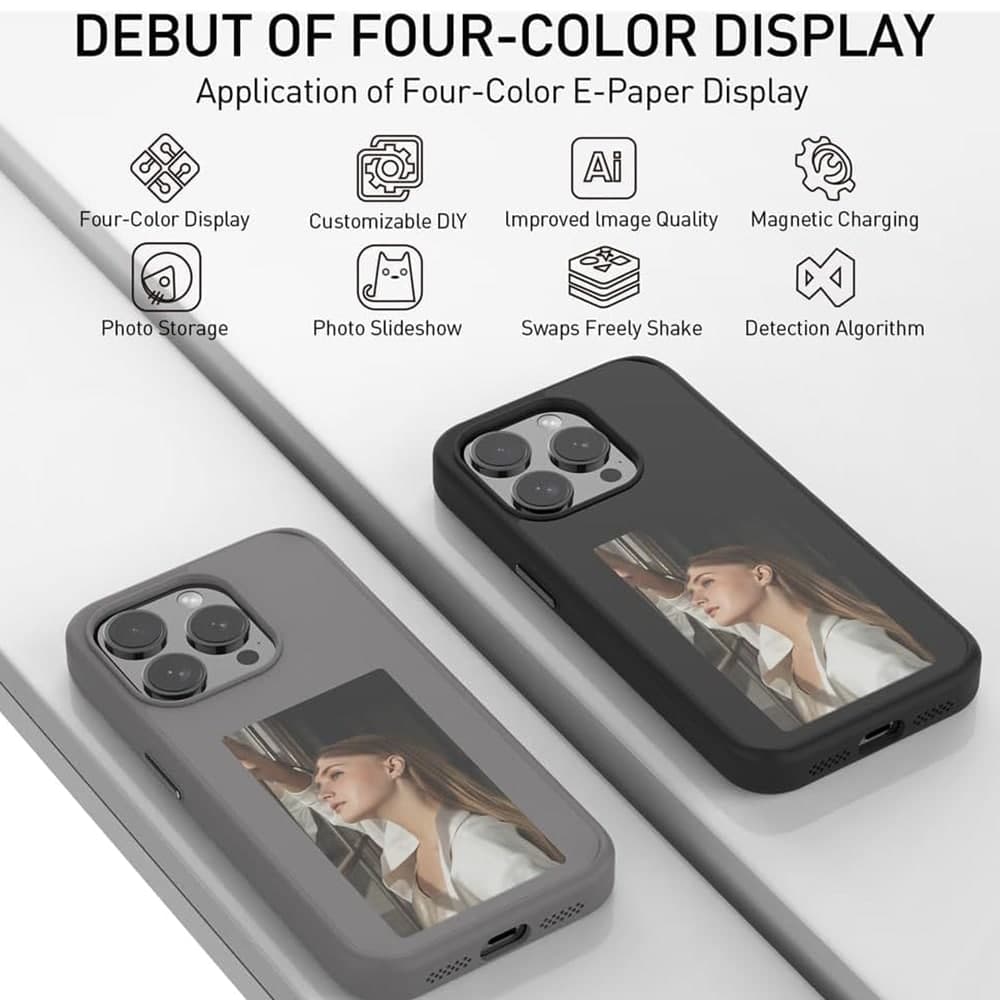 Techsuit SmartScreen NFC - θήκη για Apple iPhone 15 Pro - Μαύρο 5
