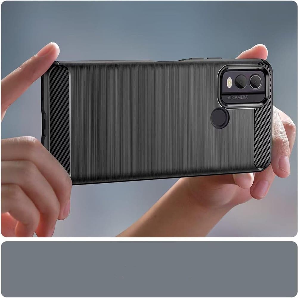 Techsuit Carbon Silicone - θήκη για Nokia C22 - Μπλε 2