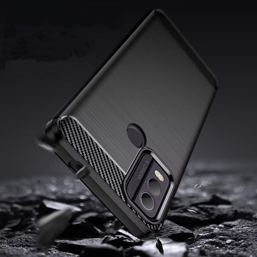 Techsuit Carbon Silicone - θήκη για Nokia C22 - Μαύρο 3