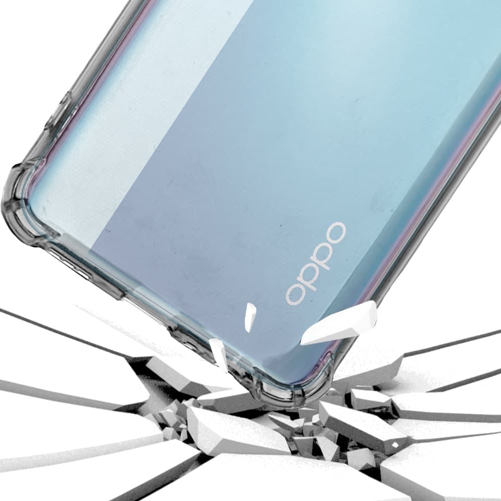 Techsuit Shockproof Clear Silicone - θήκη για Oppo Reno4 Lite - Διάφανο 4