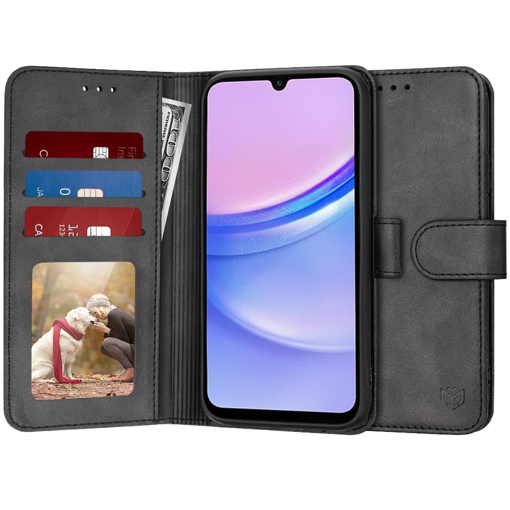 Techsuit Diary Book - θήκη για Samsung Galaxy A15 / 5G - Μαύρο