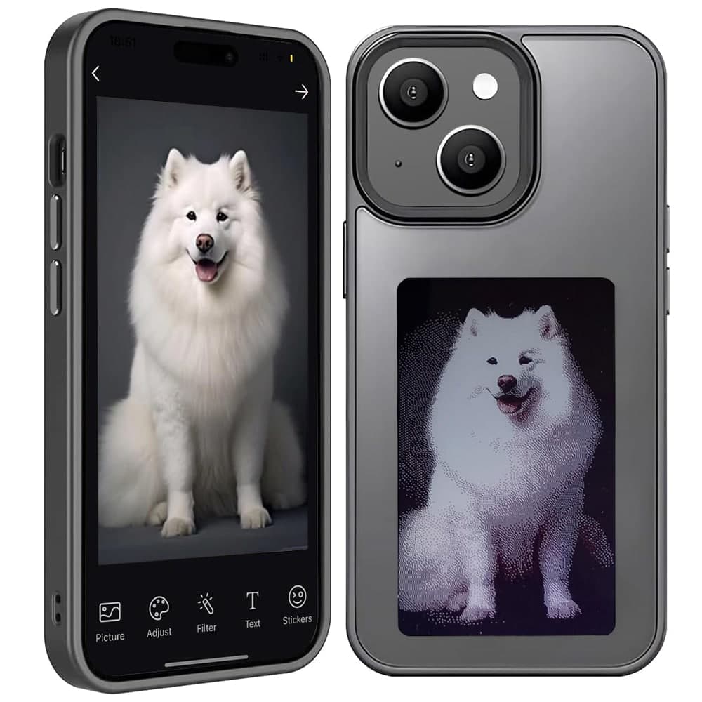 Techsuit SmartScreen NFC - θήκη για Apple iPhone 15 - Μαύρο