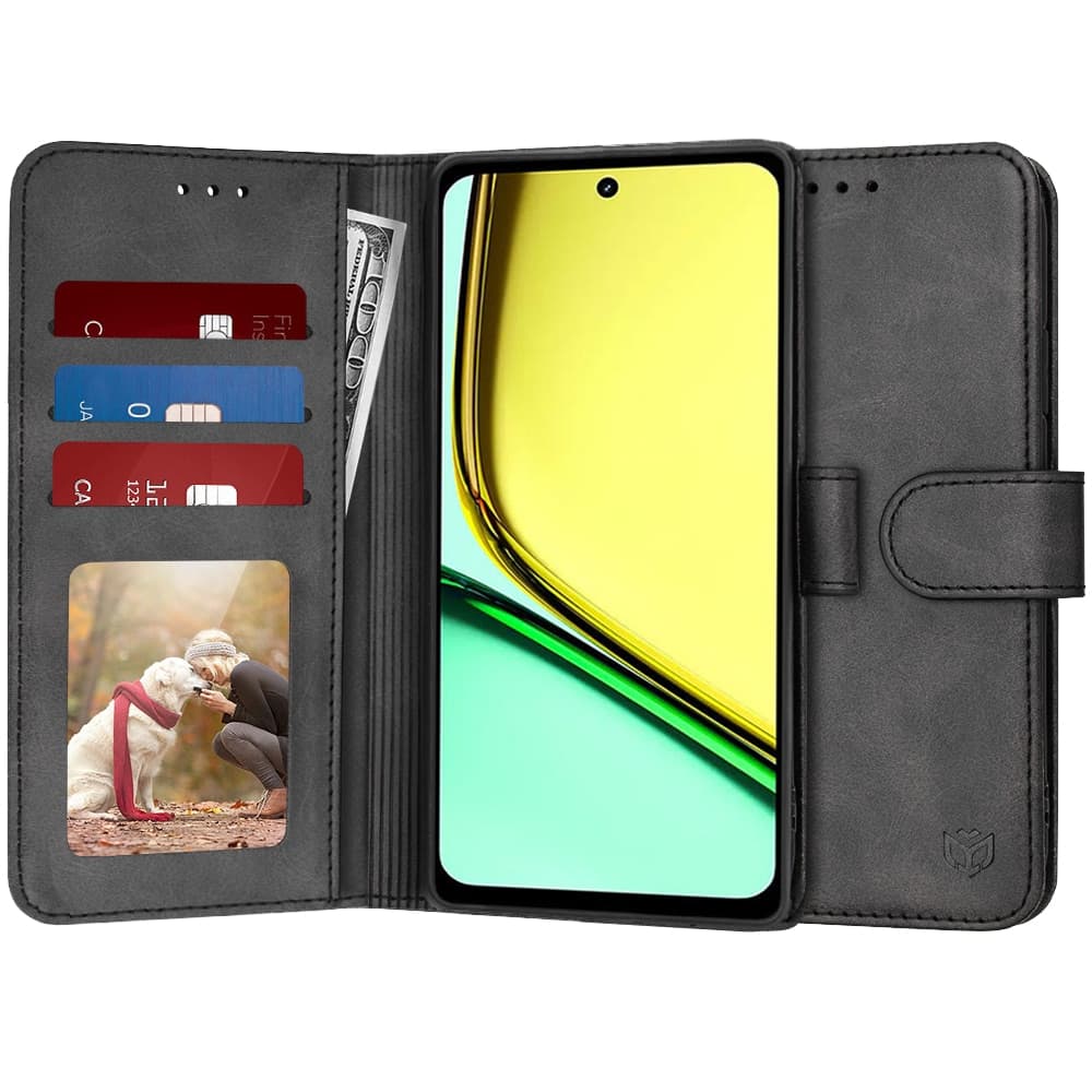 Techsuit Diary Book - θήκη για Realme C67 / 4G - Μαύρο